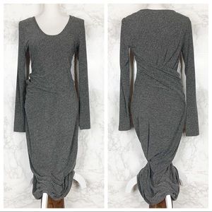 T Alexander Wang Dark Grey Long Sleeve Maxi Medium